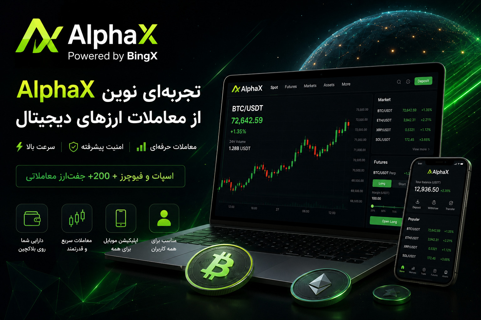 صرافی AlphaX برای ایرانیان