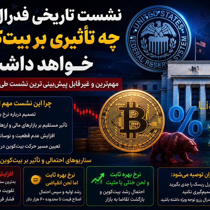 آیا تصمیم امشب فدرال رزرو مسیر بیت‌ کوین را تغییر می‌دهد؟