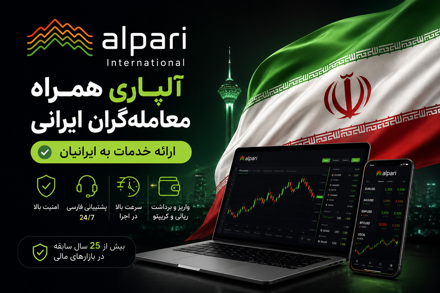 بروکر فارکس آلپاری برای ایرانیان