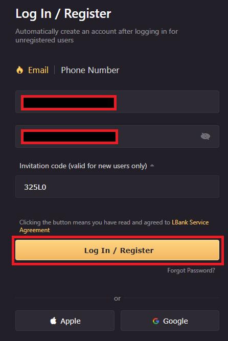 ثبت نام در صرافی ال بانک LBank