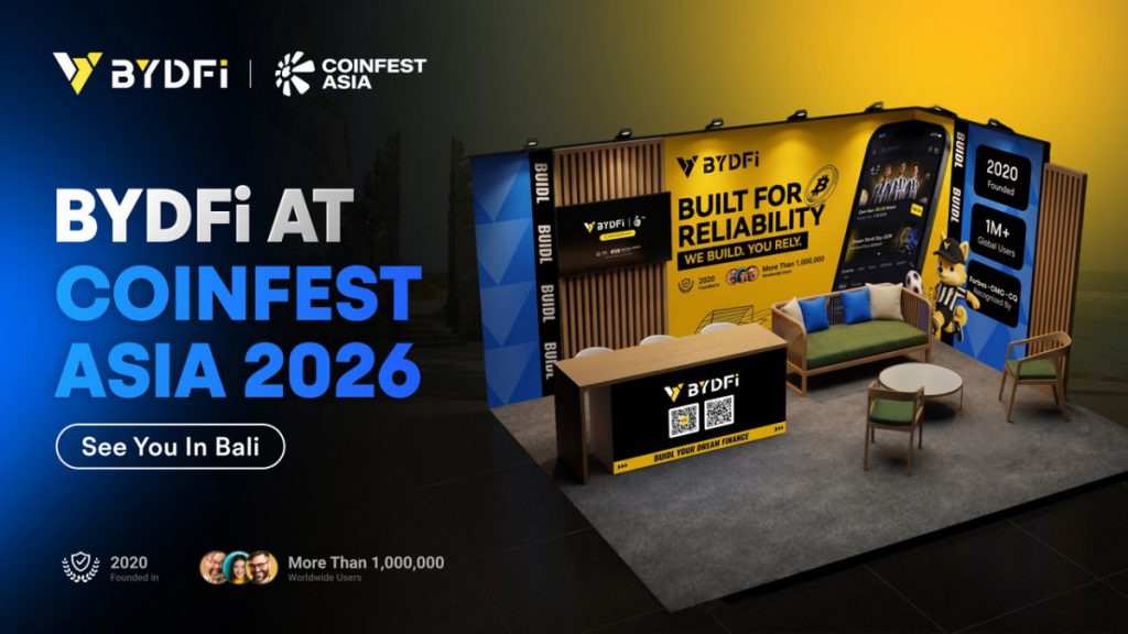 حضور صرافی بای دیفای BYDFi در Coinfest Asia