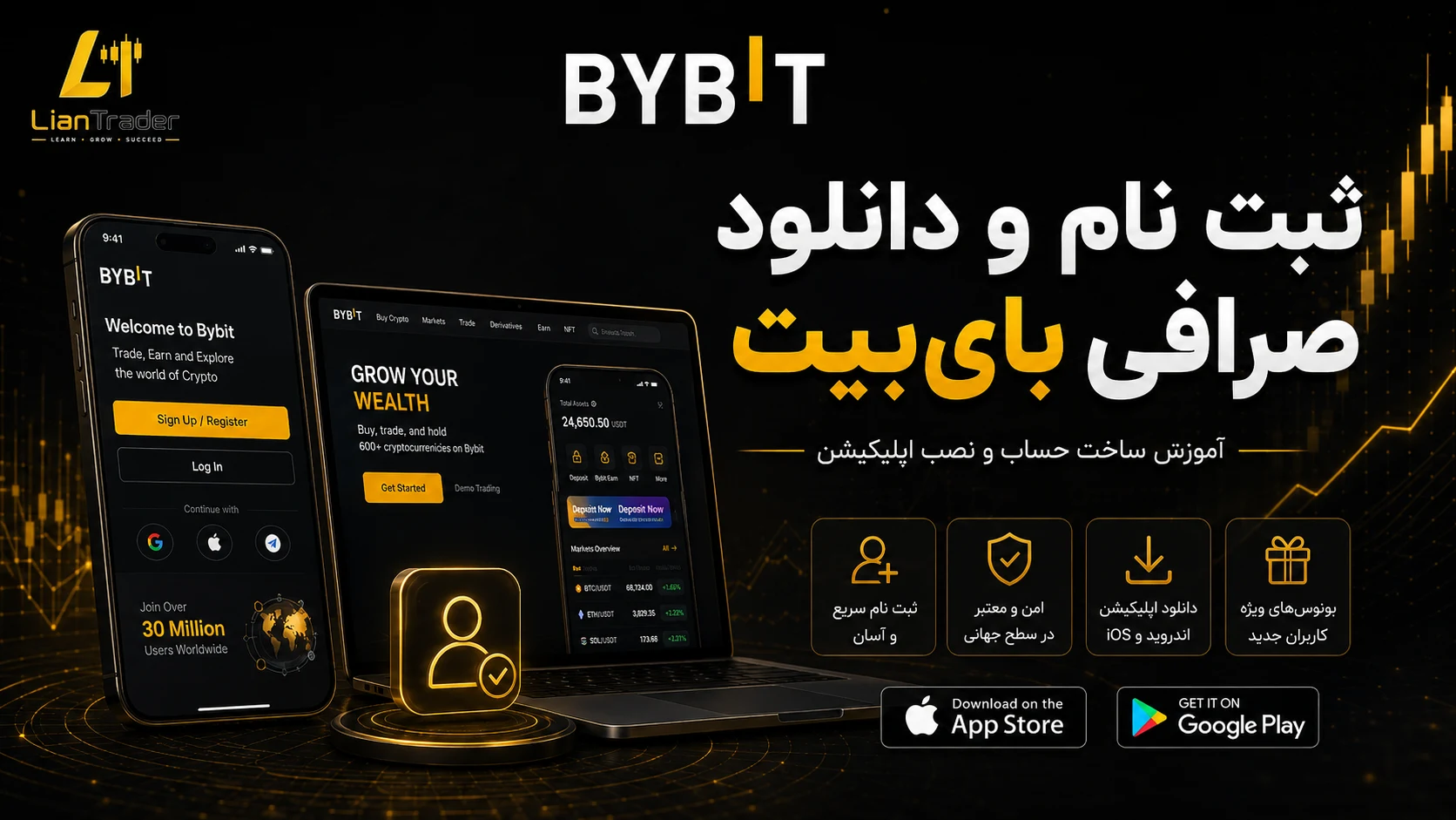 ثبت نام و دانلود صرافی Bybit