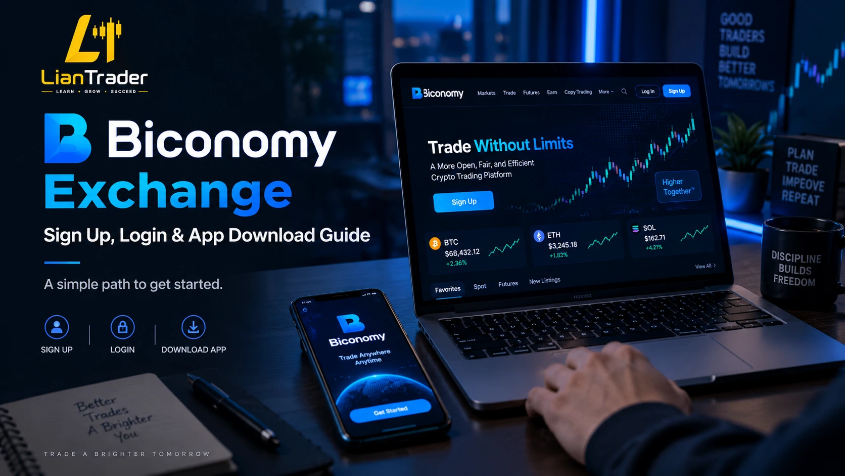 Biconomy Exchange Sign Up Login and Download Guide