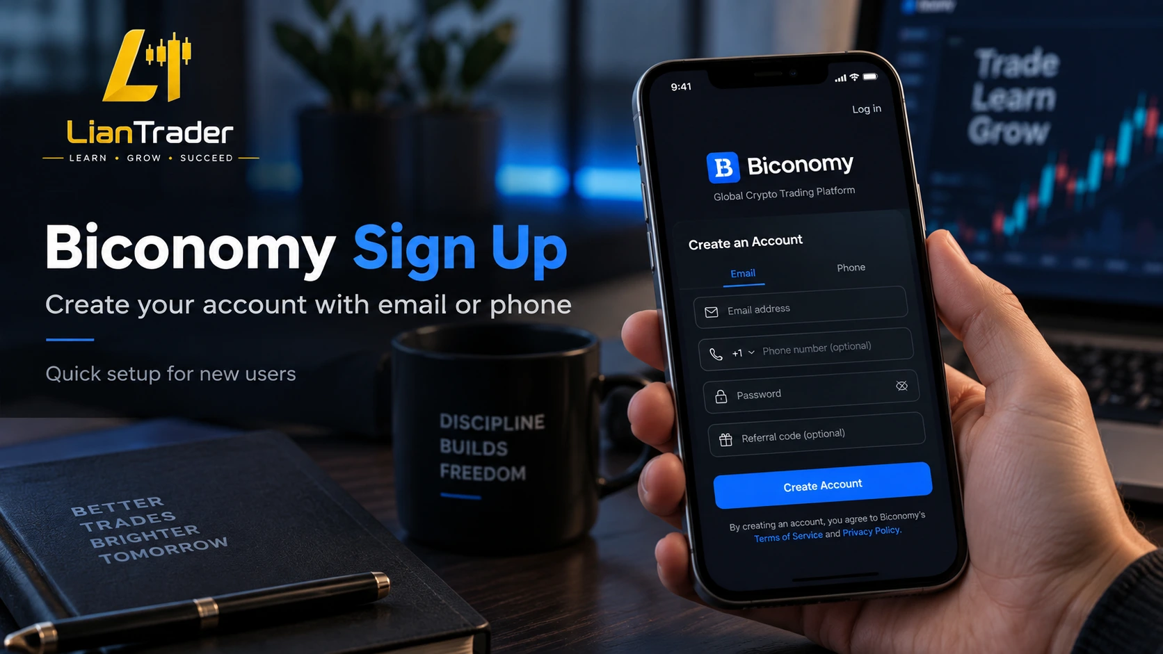 Sing Up Biconomy Exchange