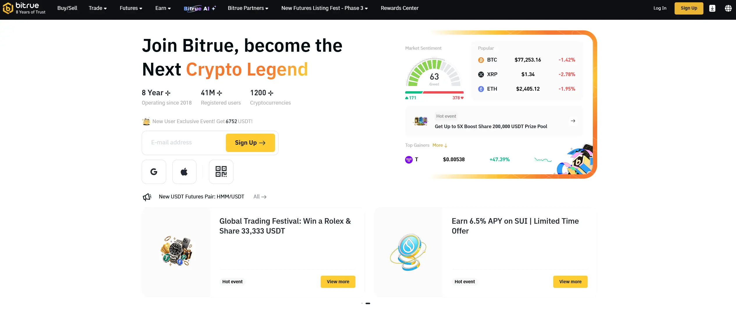 صرافی آنلاین Bitrue