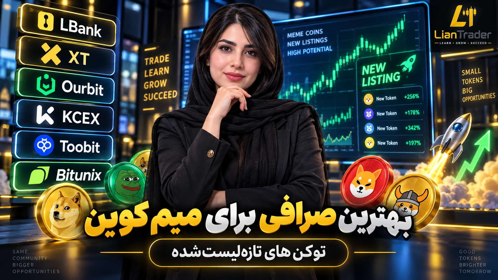 بهترین صرافی برای میم کوین و ارزهای تازه‌ لیست‌ شده