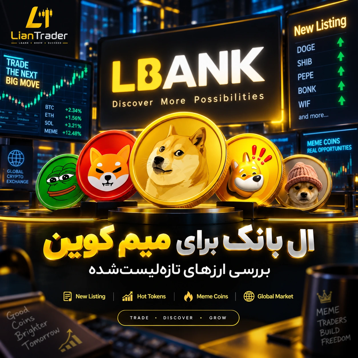 ترید میم کوین در صرافی ال بانک