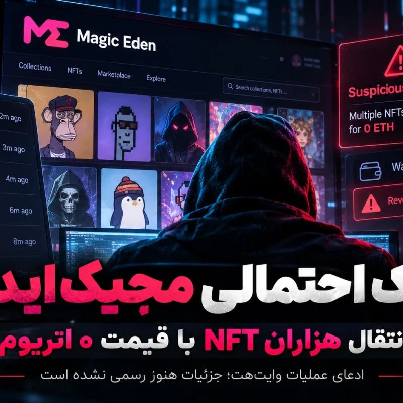هک احتمالی Magic Eden انتقال هزاران NFT با قیمت صفر اتریوم