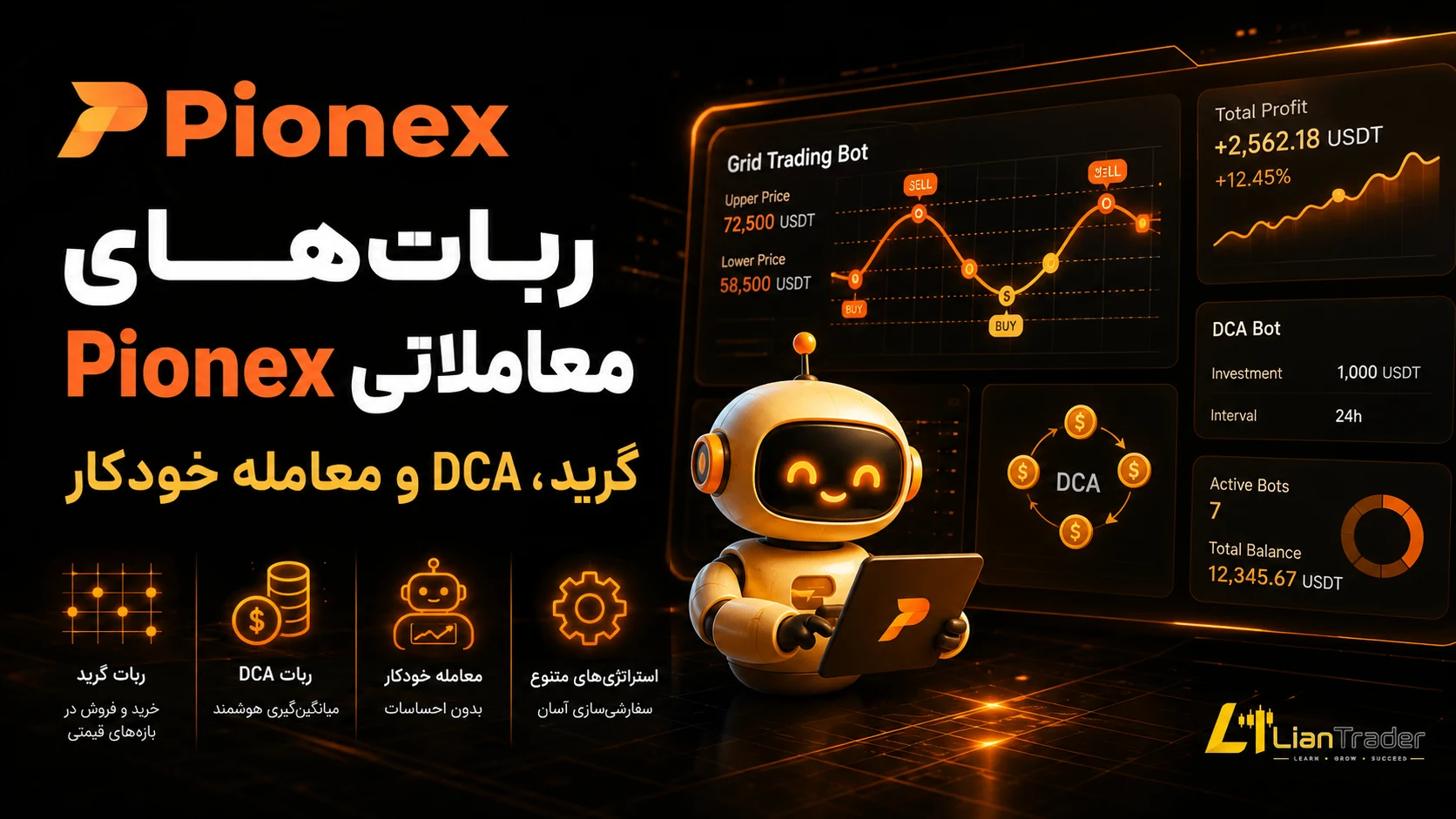 ربات ترید صرافی Pionex