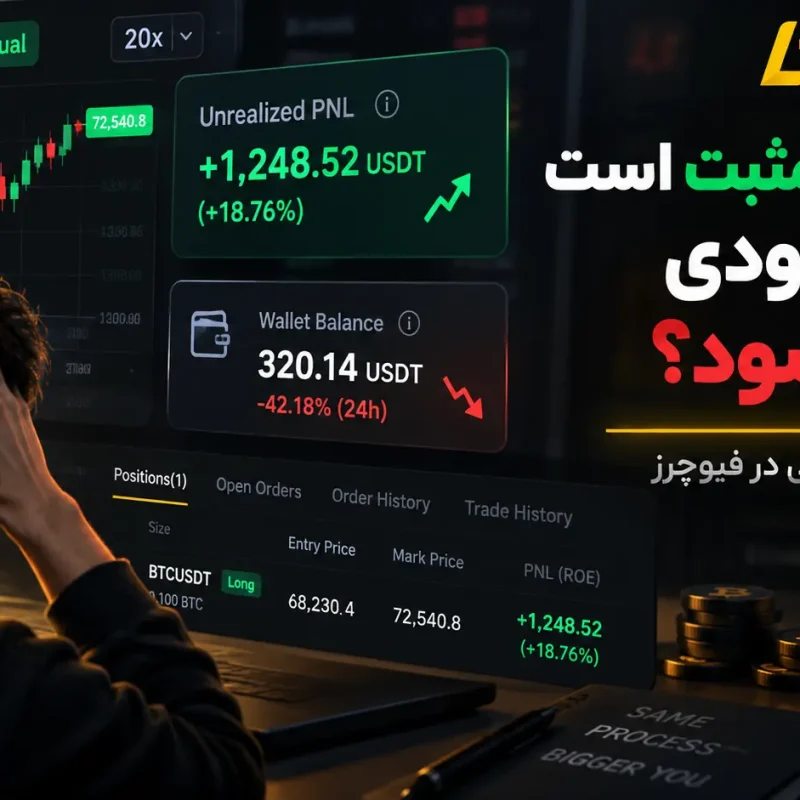 چرا PNL مثبت است ولی موجودی حساب کم می‌شود؟