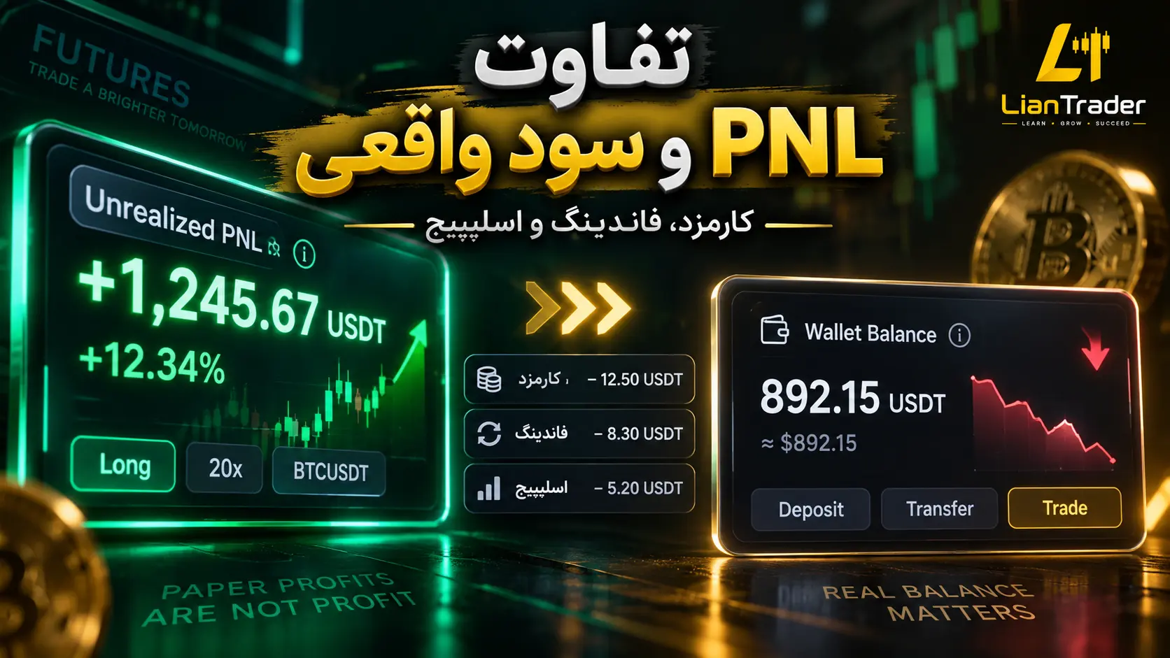 تفاوت PNL با سود واقعی