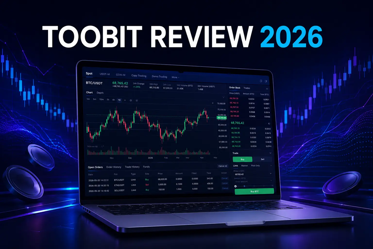Toobit Exchange Review 2026 covering fees, KYC, security and trading features