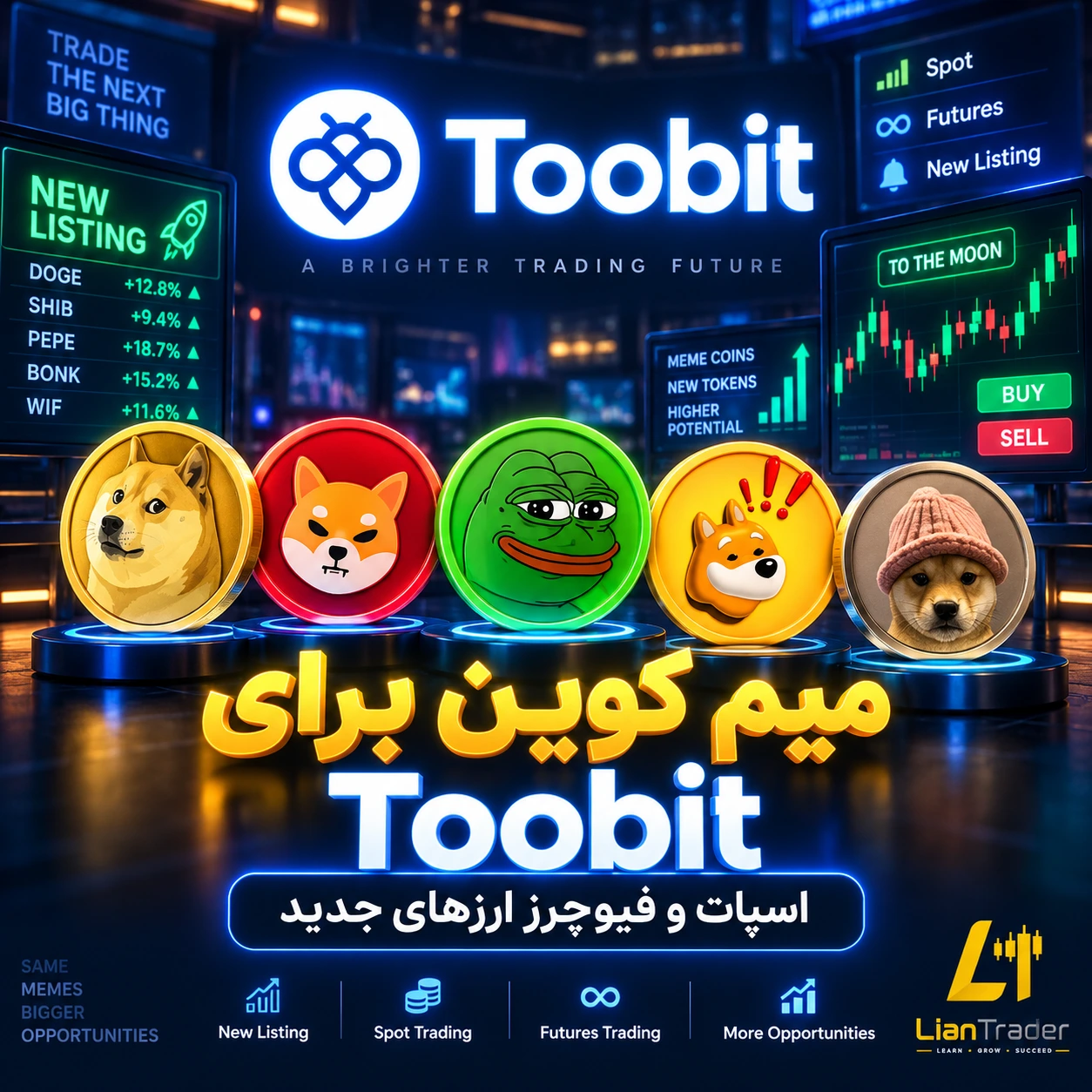 ترید فیوچرز میم کوین در توبیت