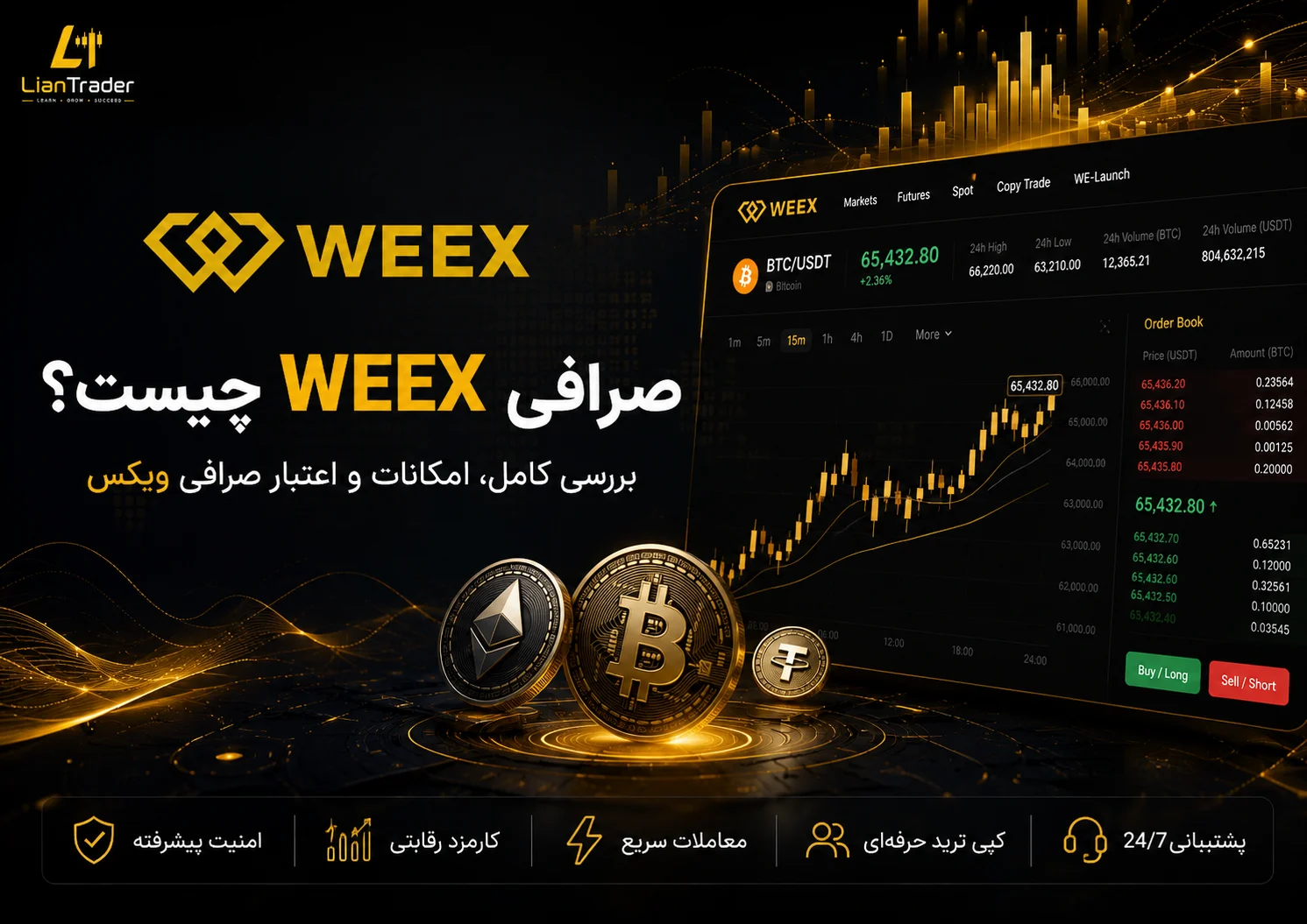 ثبت نام دانلود و بررسی صرافی ویکس WEEX