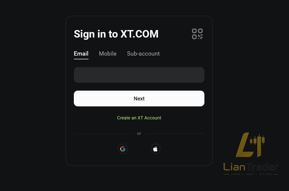 آموزش ورود به صرافی XT